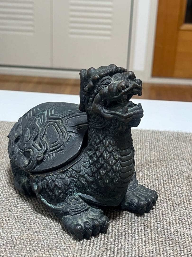 中国美術 骨董 古青銅 神獣 四獣 玄武 霊亀 神亀 福亀 長寿 縁起物