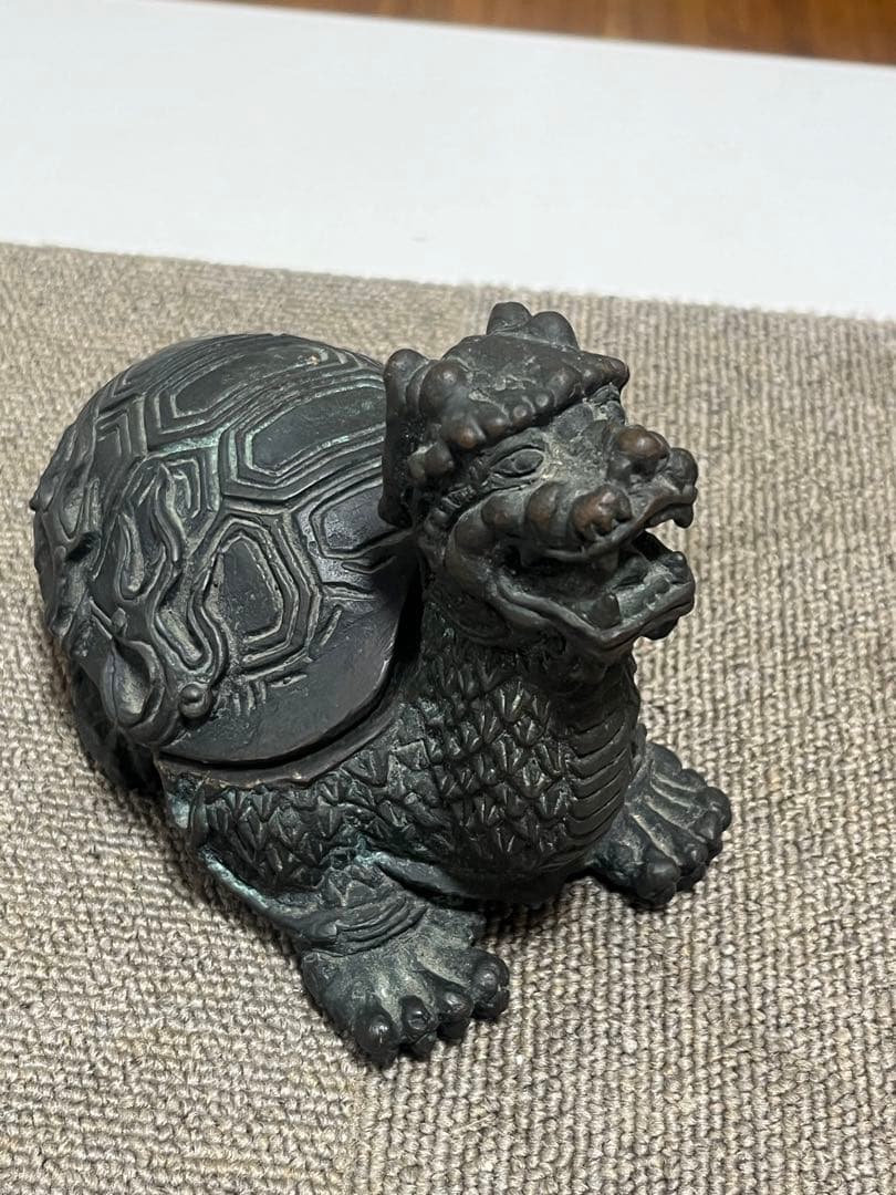 中国美術 骨董 古青銅 神獣 四獣 玄武 霊亀 神亀 福亀 長寿 縁起物