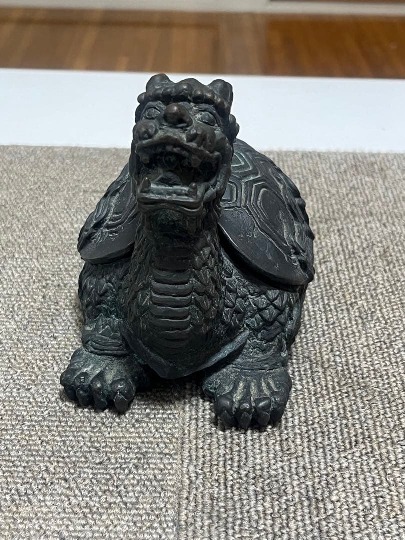 中国美術 骨董 古青銅 神獣 四獣 玄武 霊亀 神亀 福亀 長寿 縁起物