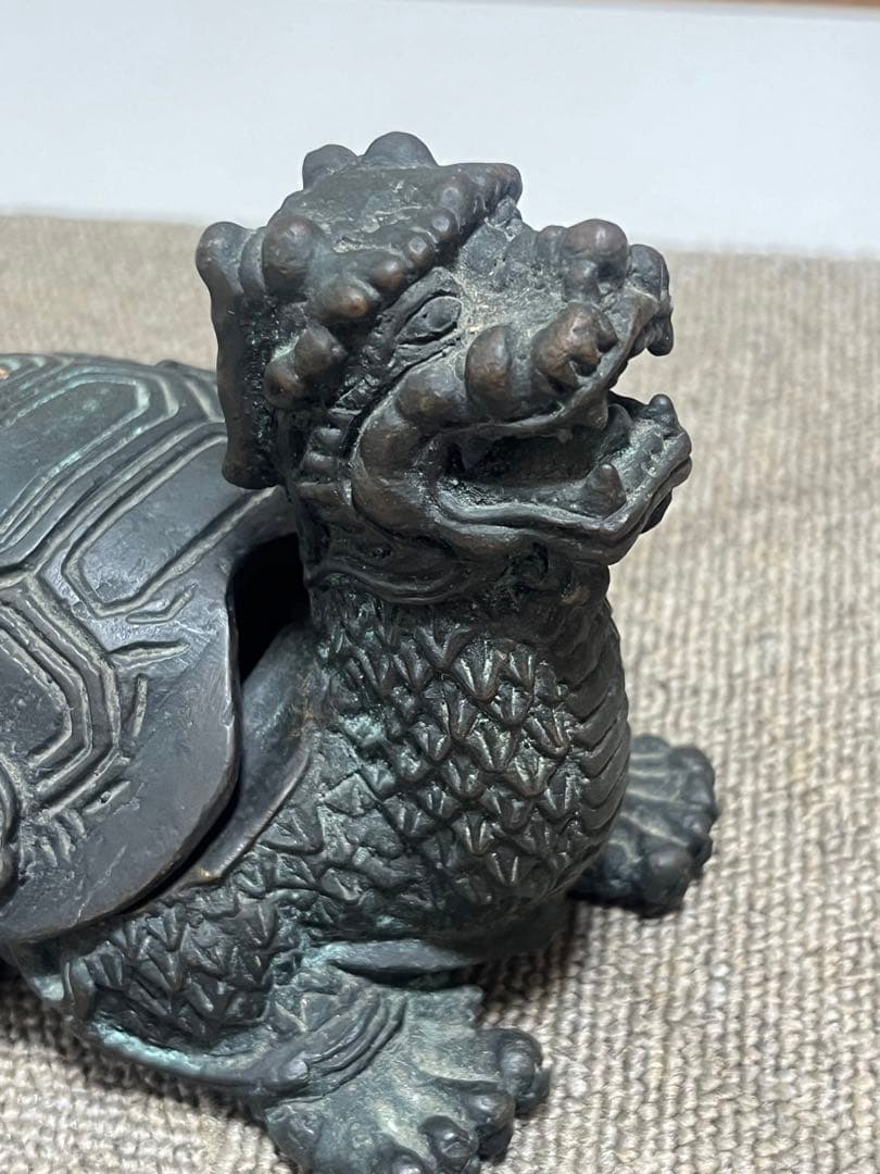 中国美術 骨董 古青銅 神獣 四獣 玄武 霊亀 神亀 福亀 長寿 縁起物