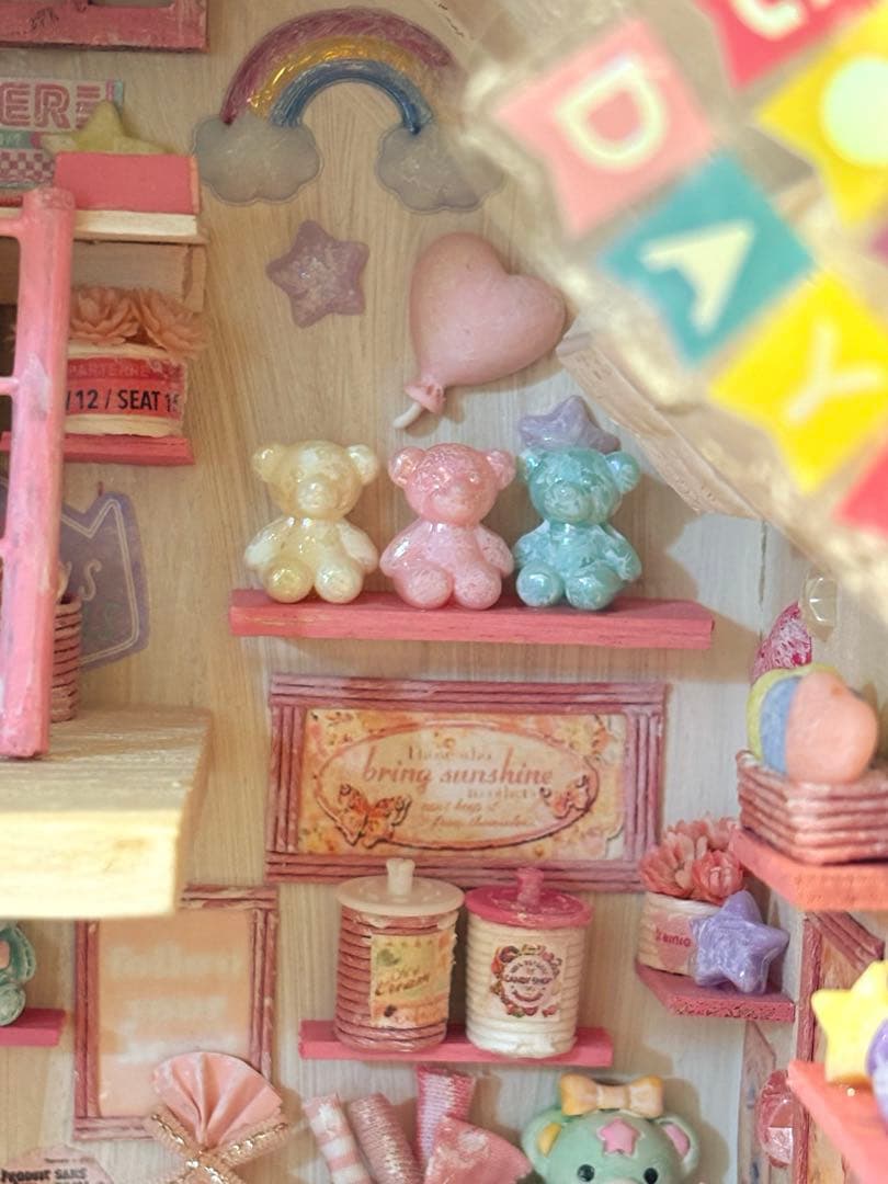 ミニチュアハウス.お家BOXタイプ.エコクラフト☆179(ハンドメイド)