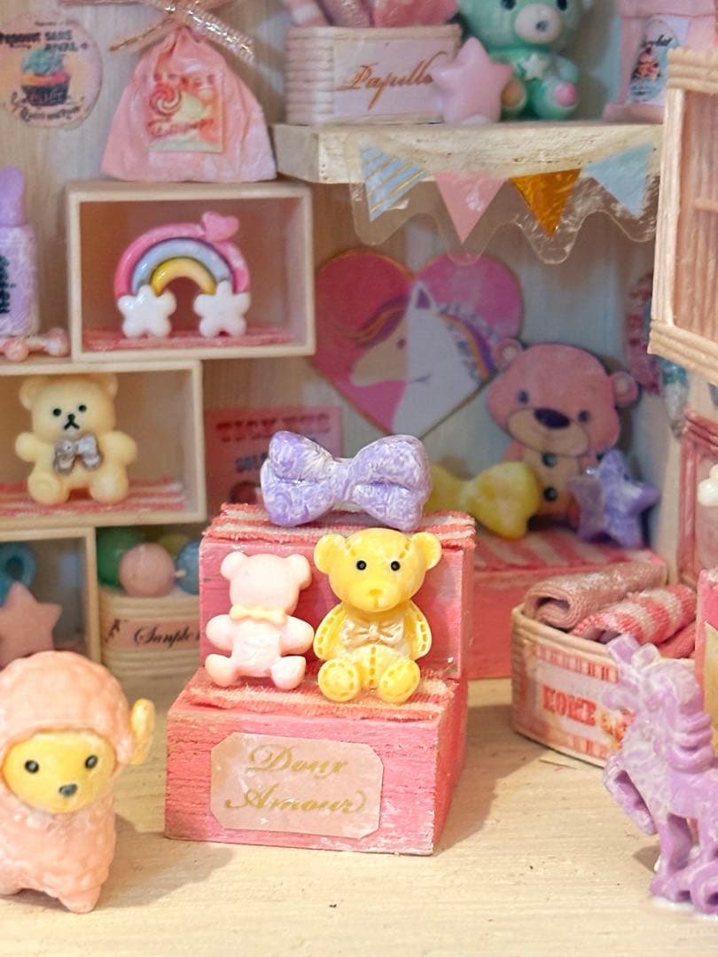 ミニチュアハウス.お家BOXタイプ.エコクラフト☆179(ハンドメイド)