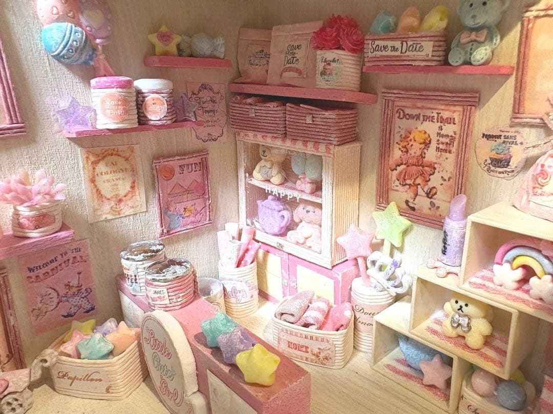ミニチュアハウス.お家BOXタイプ.エコクラフト☆179(ハンドメイド)