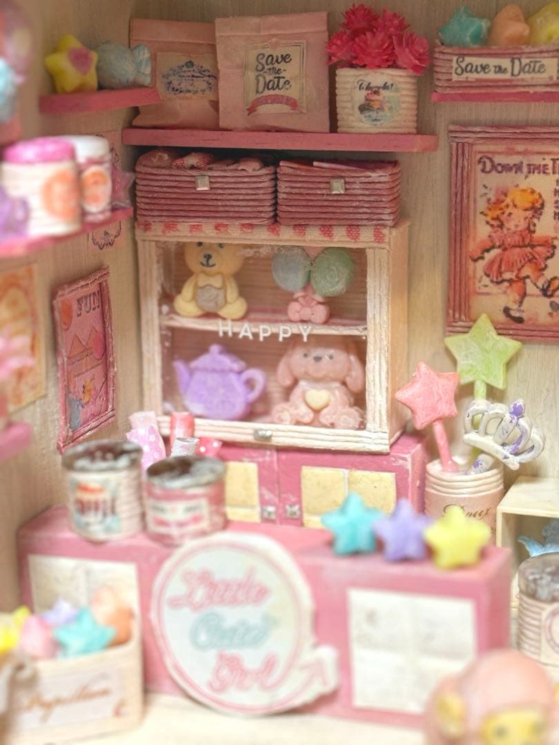 ミニチュアハウス.お家BOXタイプ.エコクラフト☆179(ハンドメイド)