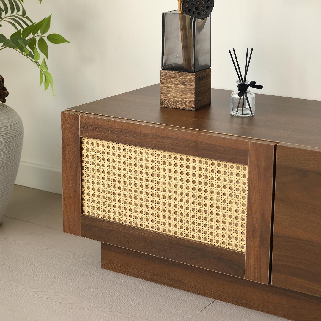 超人気！【幅180cm】テレビ台 ローボード 収納 テレビボードBROWN