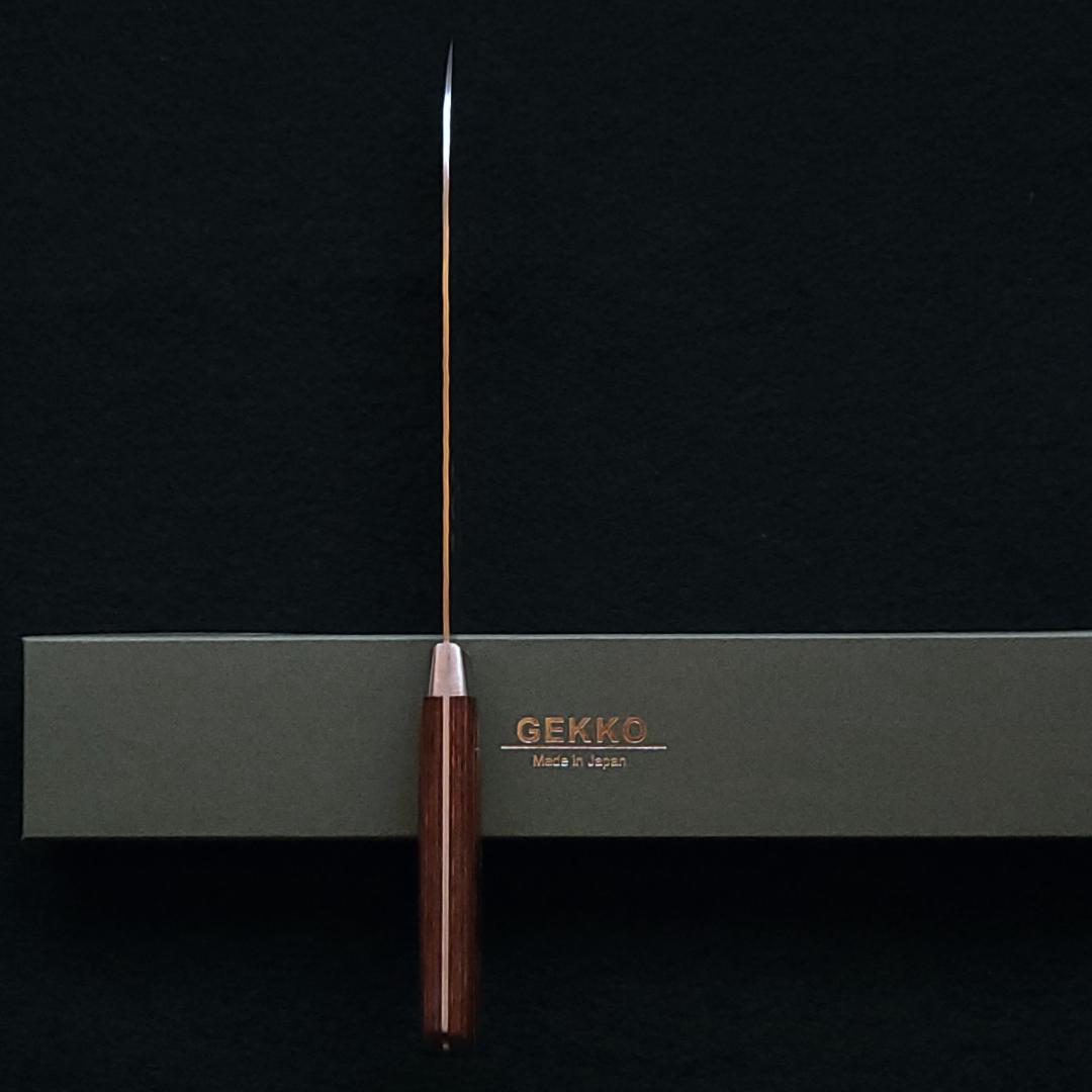 S*T様 VG10 ダマスカス 三徳包丁185mm 茶柄 G1706E 月光作