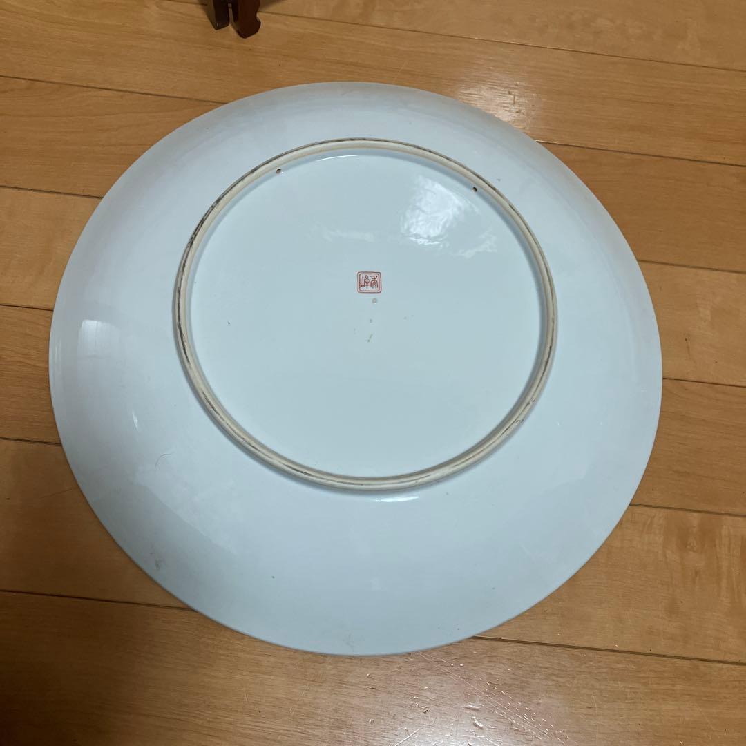 有田焼 平皿　飾皿　直径47ｃｍ　超大皿　壁掛け用