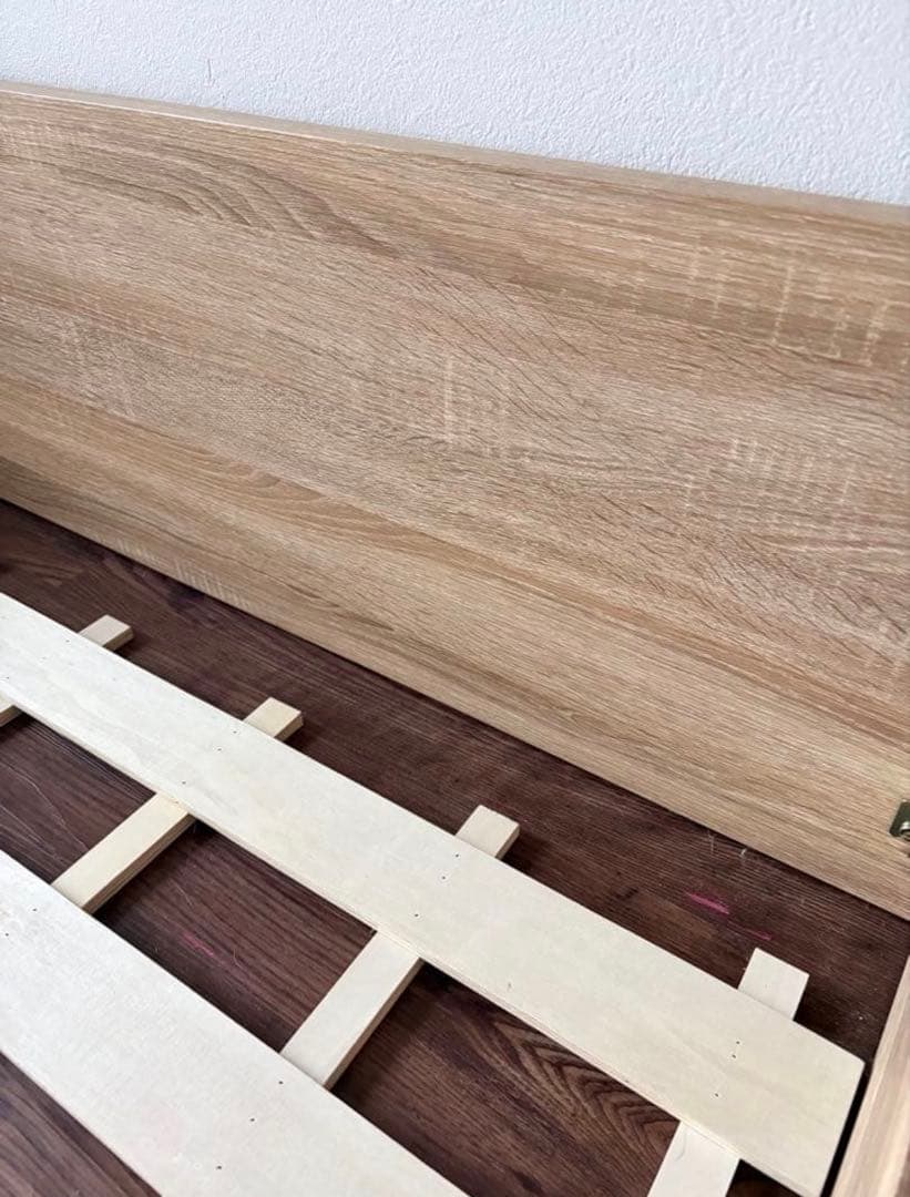 まるこ　お花のアイアンフロアライト LOWYA セミダブルベッドフレーム