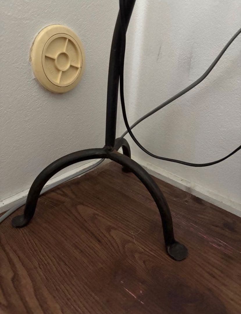 まるこ　お花のアイアンフロアライト LOWYA セミダブルベッドフレーム