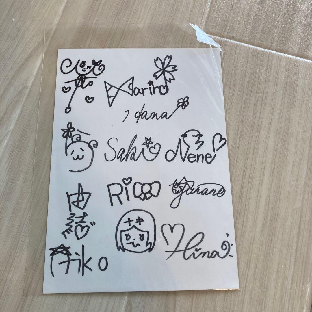 【サイン付き写真】BABYLユイメタルモアメタル さくら学院時代