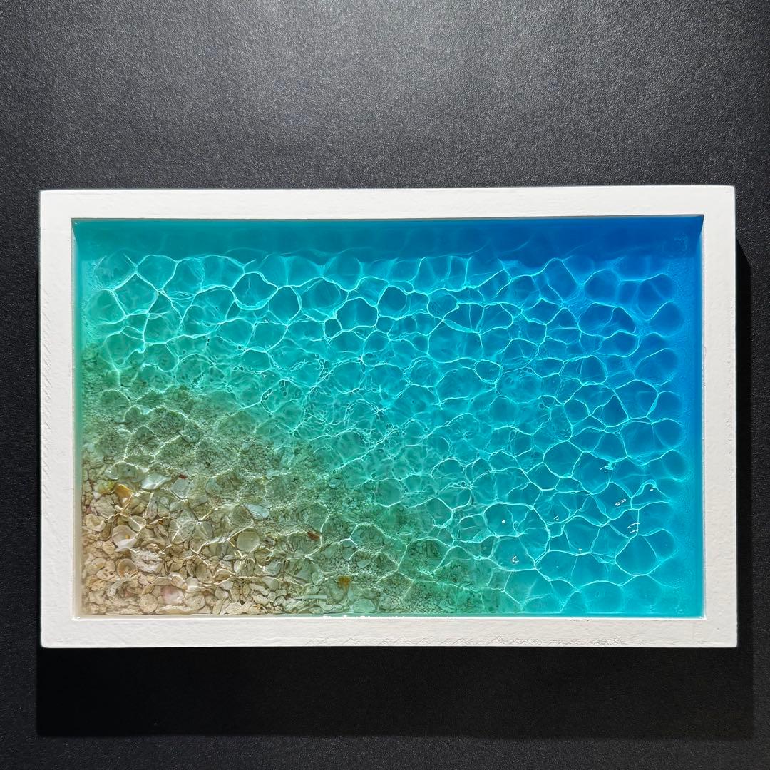 レジンアート オーシャンアート 沖縄 海 レジン インテリア 水紋 アートパネル