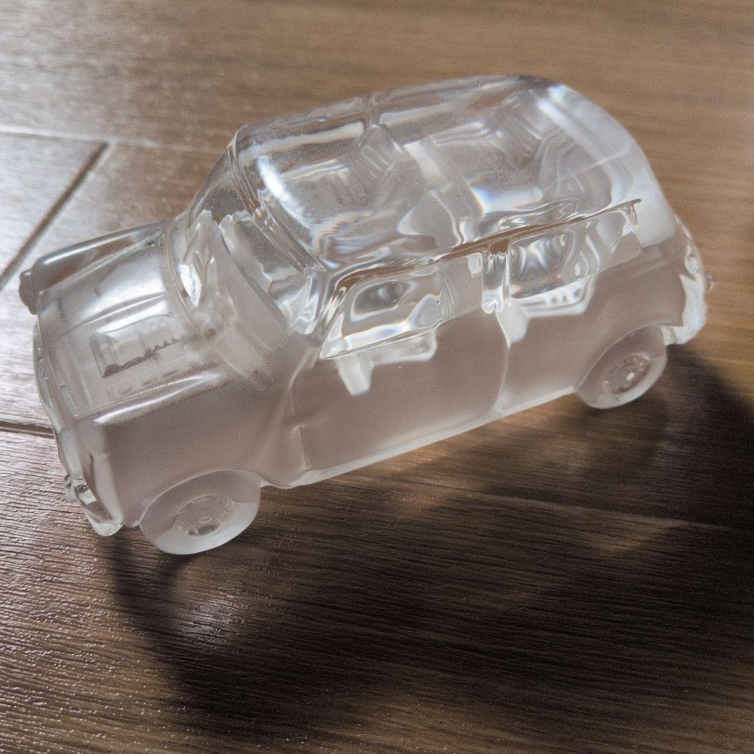クリスタルガラス　ミニカーミニクーパー