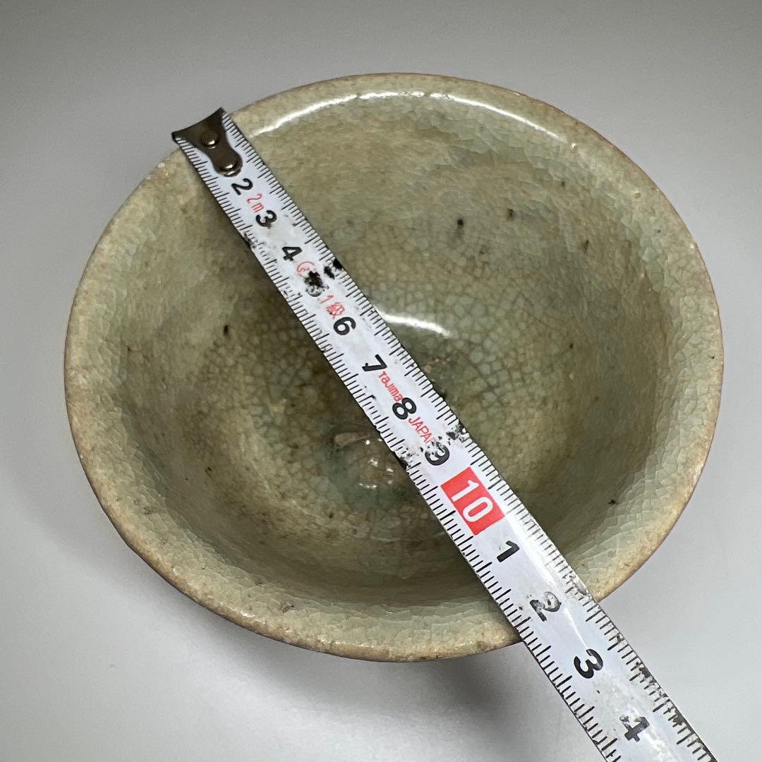 中国明時代　青磁鉢　口径12.3㎝　東Y7-0623⭐︎2F