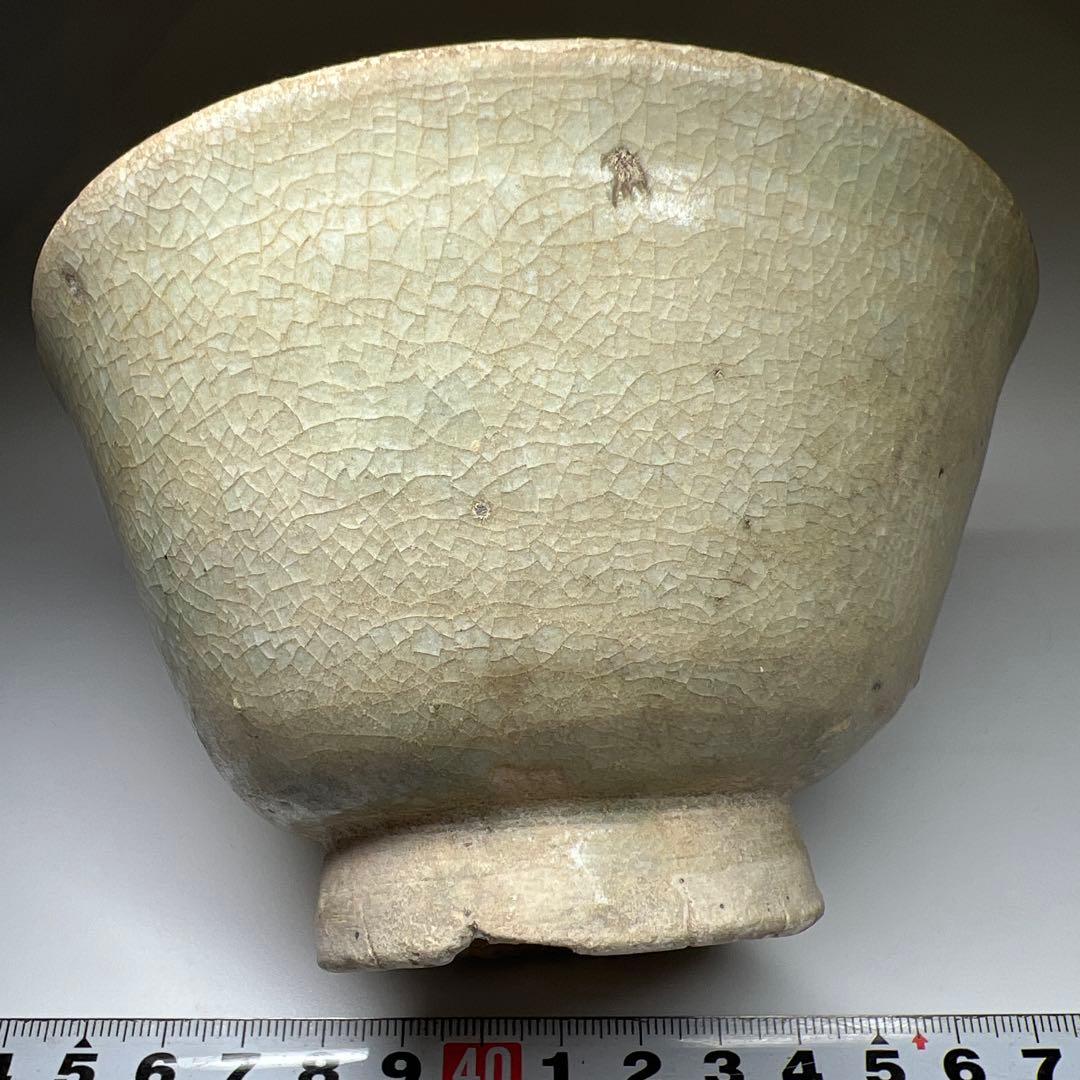 中国明時代　青磁鉢　口径12.3㎝　東Y7-0623⭐︎2F