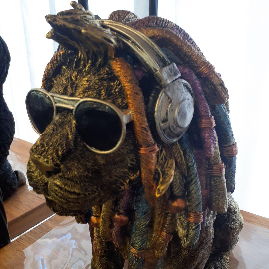 輸入雑貨　北欧　獅子　『ボブ・マーリンのライオン』　モダン　開運置物　縁起物