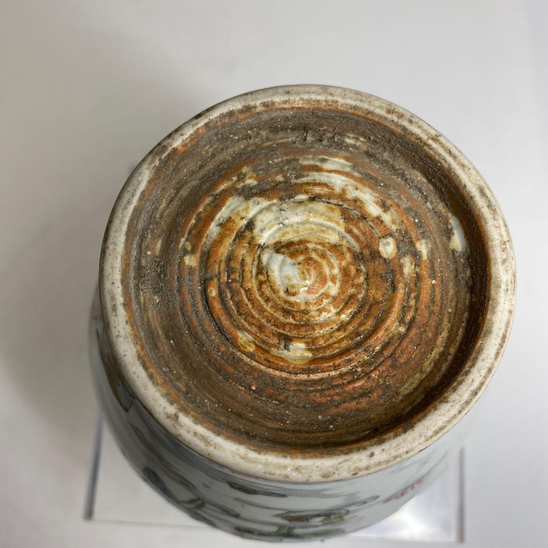 中国清時代　粉彩人物画　高さ約10.8㎝　タサチ　東さ8-0328☆2F