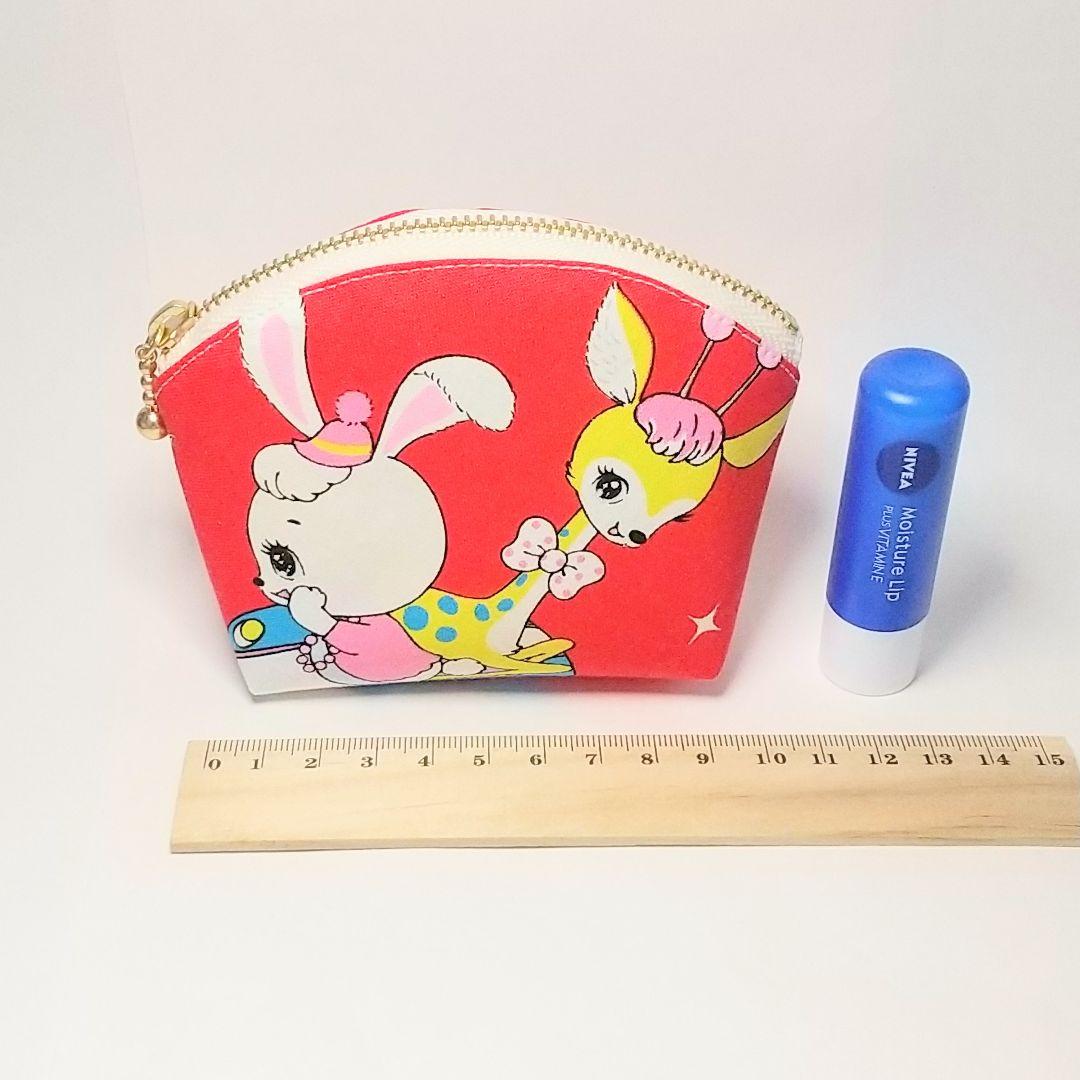 作品例★ハンドメイド ポーチ ハニーチューン 宇宙 レトロアニマル 昭和 廃盤