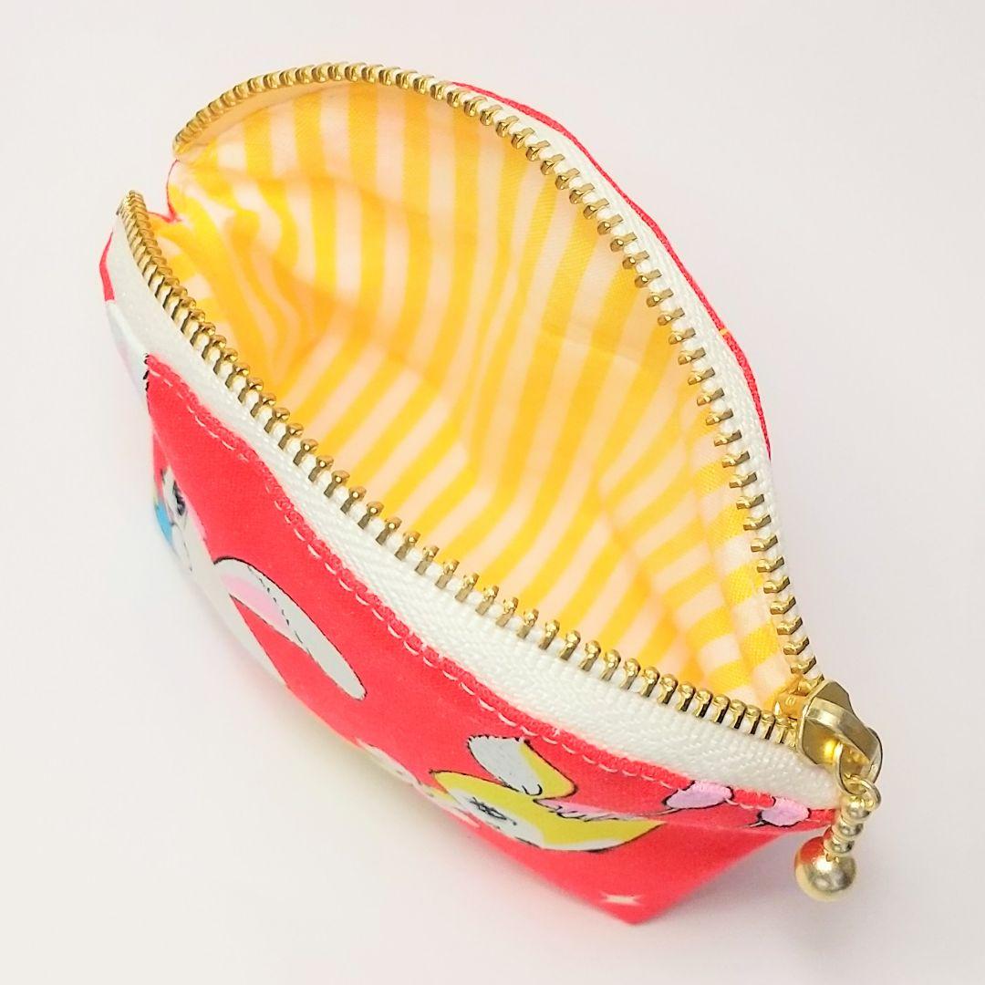 作品例★ハンドメイド ポーチ ハニーチューン 宇宙 レトロアニマル 昭和 廃盤