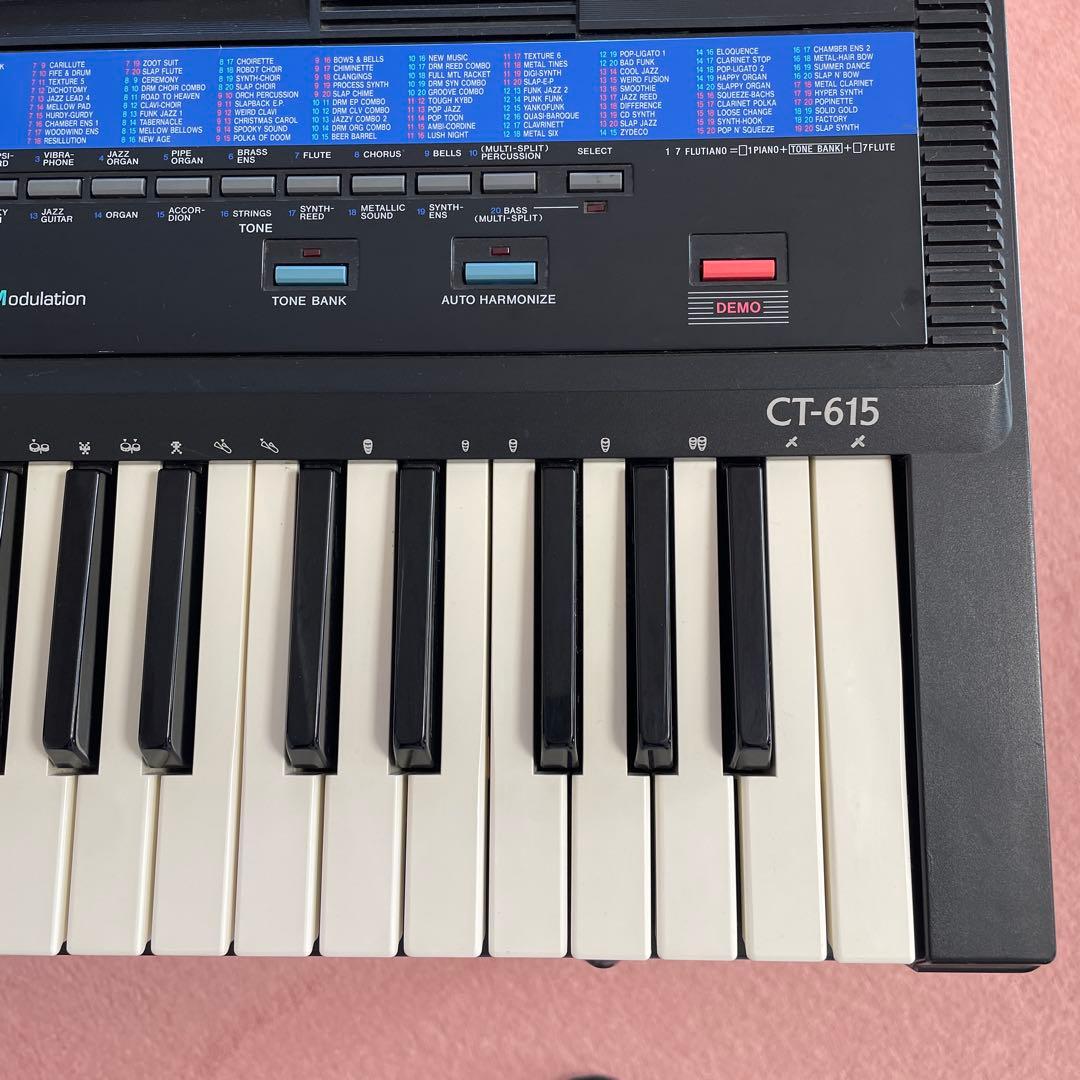カシオ　CASIO キーボード　CT-615 210SOUND TONEBANK