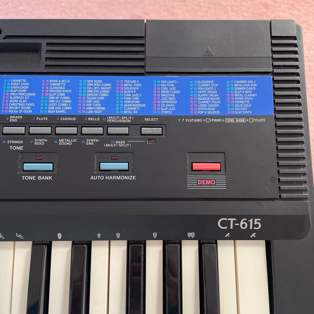 カシオ　CASIO キーボード　CT-615 210SOUND TONEBANK