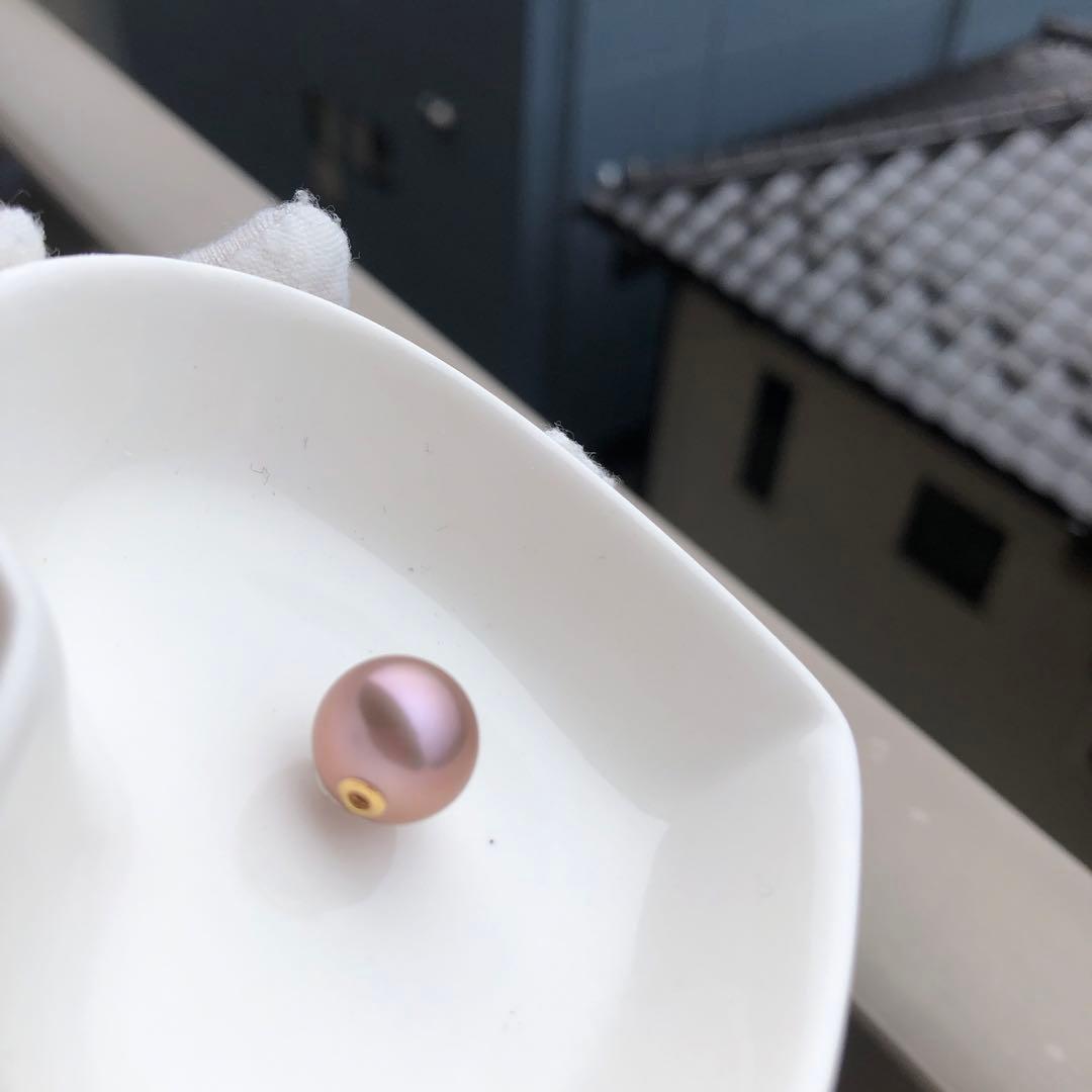 本真珠　淡水エジソンパール　ネックレスペンダントトップ　18k. QA78