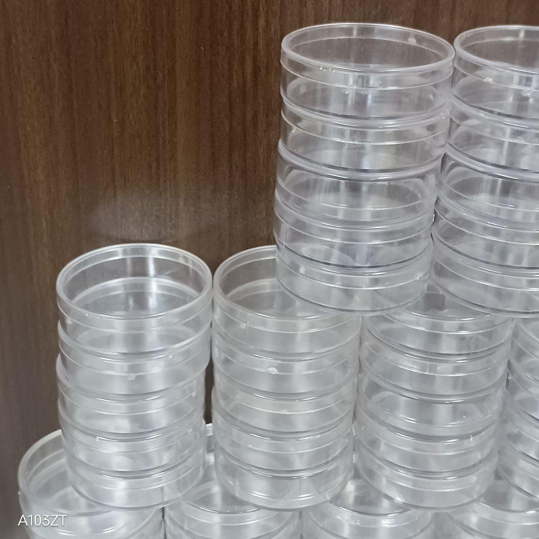 未使用品 七宝焼 釉薬入れ 100個 セット プラスチック 釉薬ケース パレット