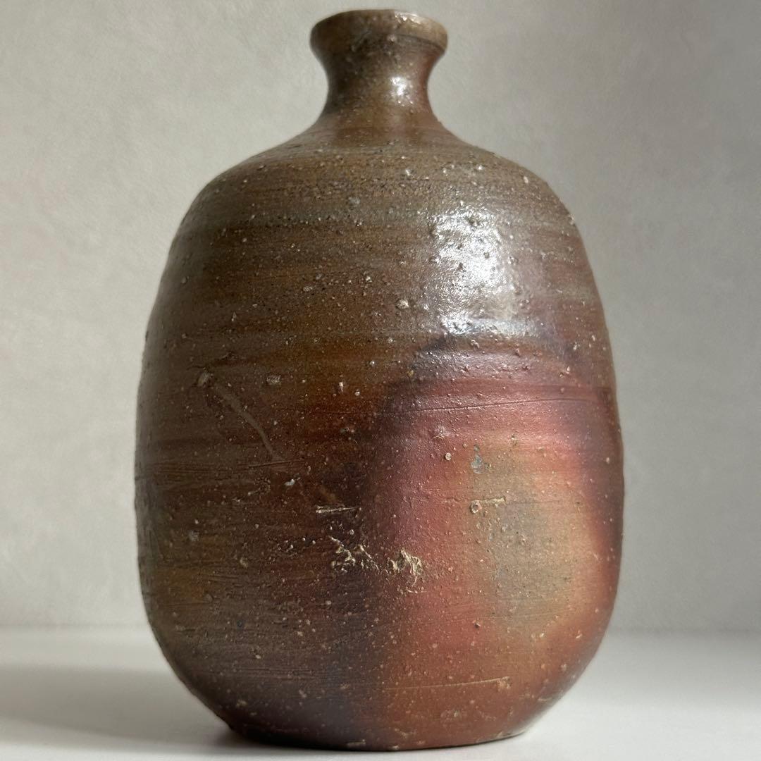 山本陶秀 人間国宝 備前 酒器 徳利 共箱