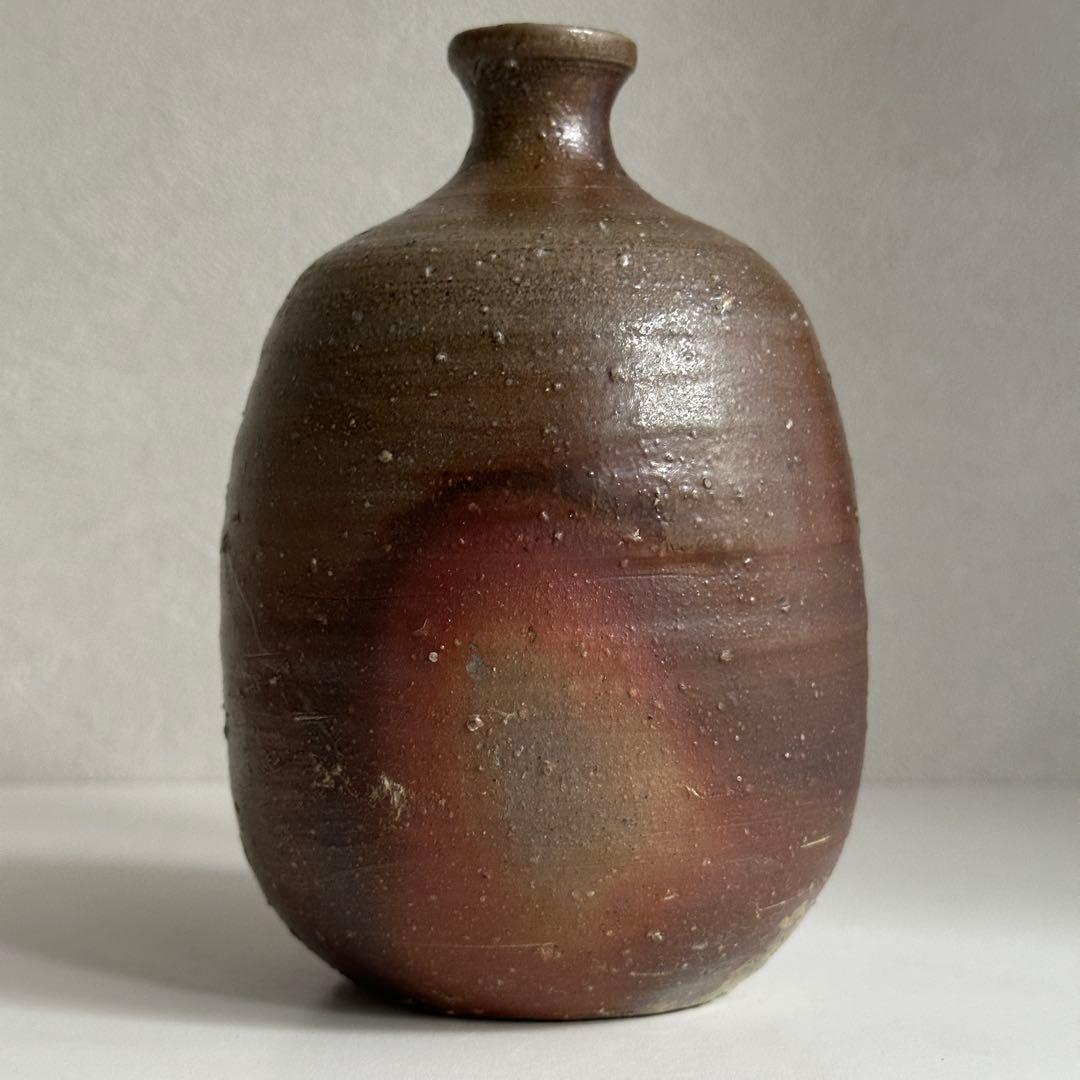 山本陶秀 人間国宝 備前 酒器 徳利 共箱