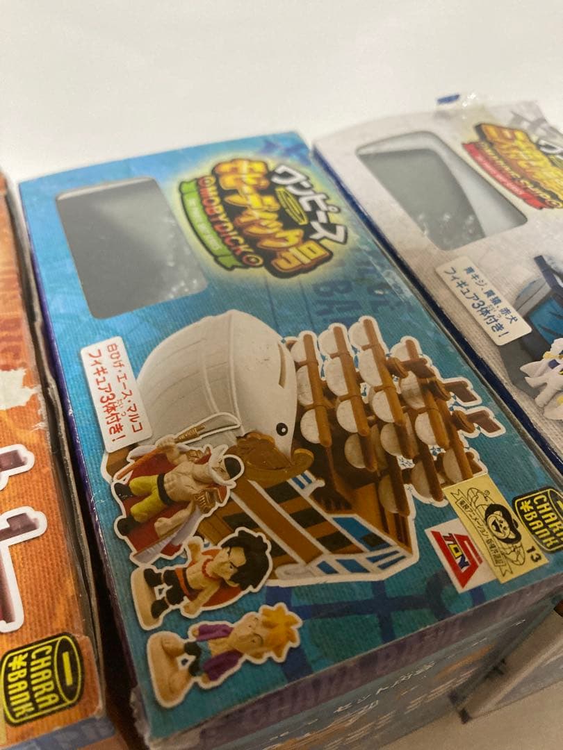 キャラバンク　ワンピース　ゴーイングメリー号　モビーディック号　海軍軍艦セット