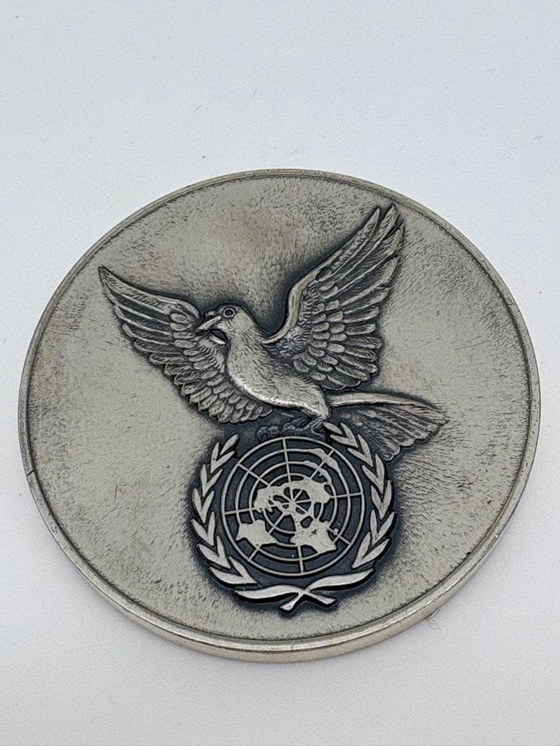 国際人権年 記念銀メダル 1968年 木箱付き 記念品 非売品