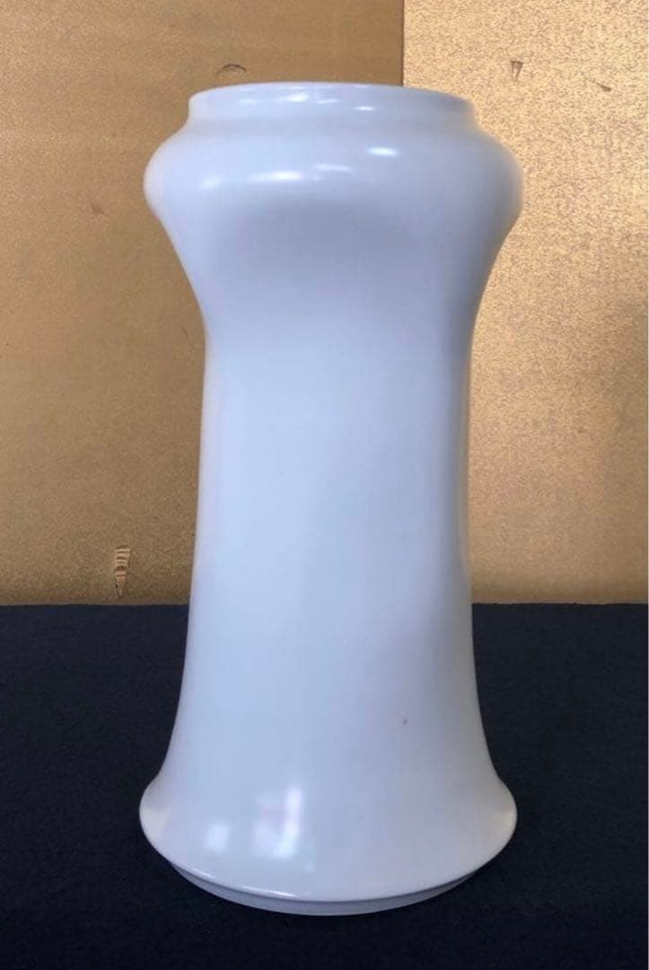 《R》高麗庵 白磁 花器 清六窯 中村清吾 栞 共箱 260310こ5