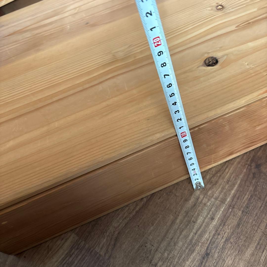 昭和レトロ箱　蓋付き　木箱　天然木木製無地 檜無垢材 アンティーク木箱4点セット