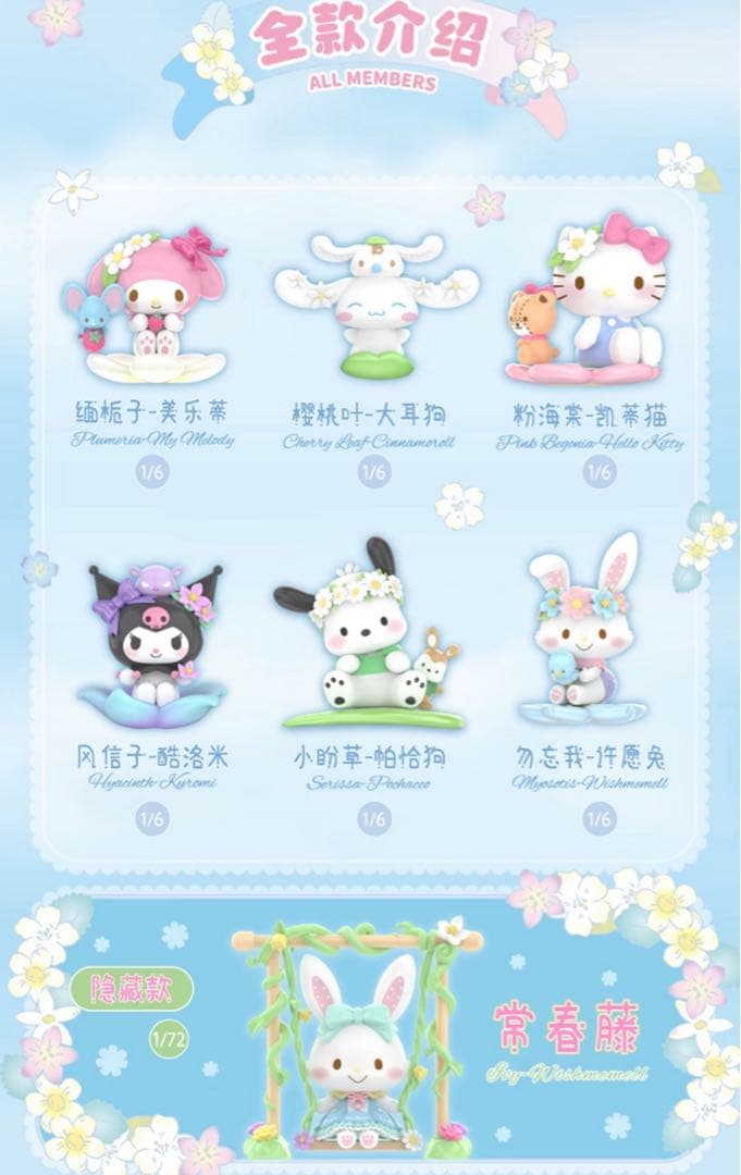 TOPTOYサンリオ Spring Flowerウィッシュミーメル　シークレット