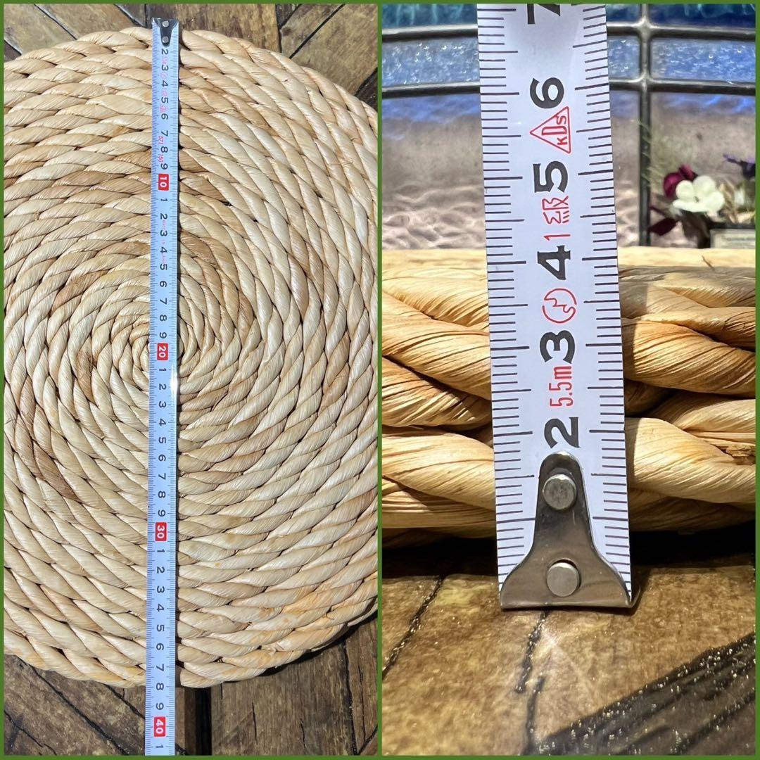 star＊クッション 座布団 天然素材 畳 和風禅マット わら編み 囲炉裏