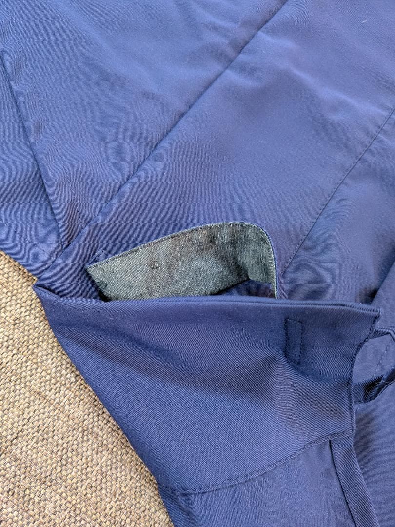 茶道　稽古着エプロン　ネイビー