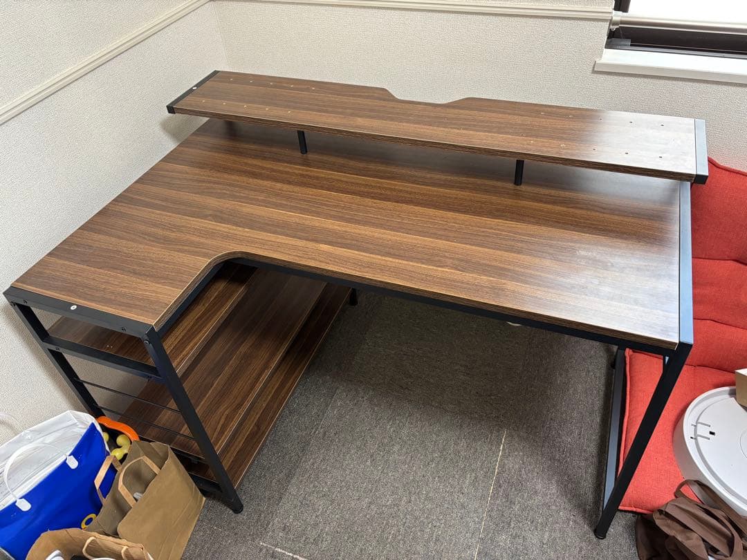 L字型パソコンデスク 120cm