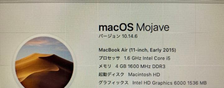 スマホ・タブレット・パソコン Apple MacBook Air 11-inch / Early 2015