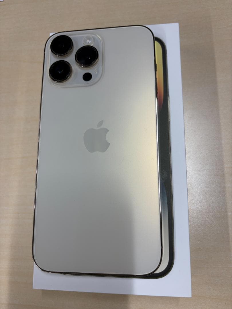 【美品】iPhone 14 Pro Max 256GB ゴールド本体と箱