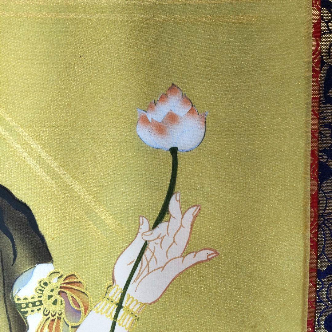 掛け軸 聖観音 白樹 仏教 仏様 宗教画