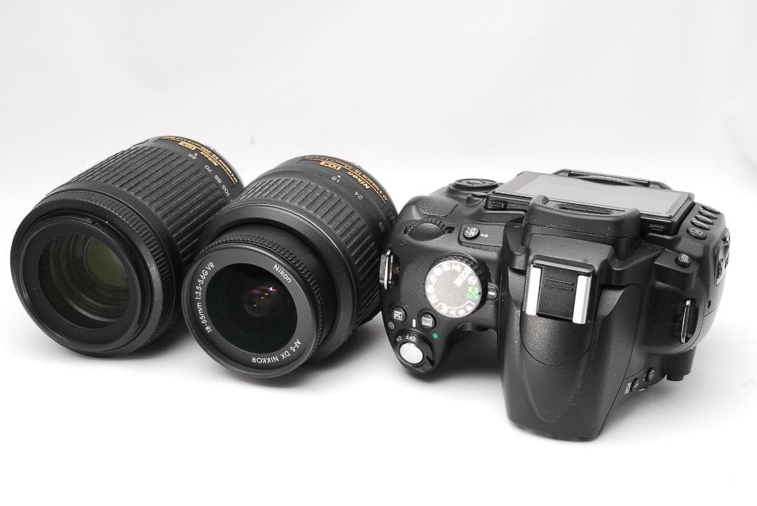Nikon D5000 ♥ダブルレンズキット♥スマホ転送♥デジタル一眼レフ