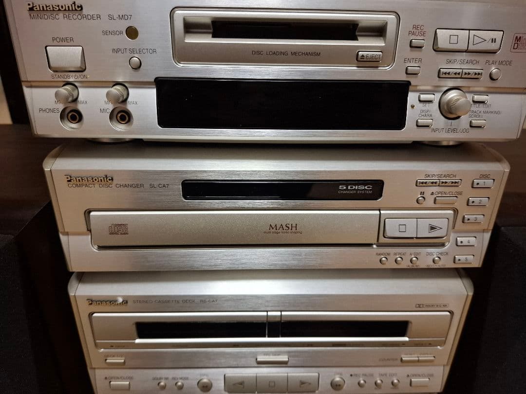 Panasonic パナソニック コンポ CA7 MD7
