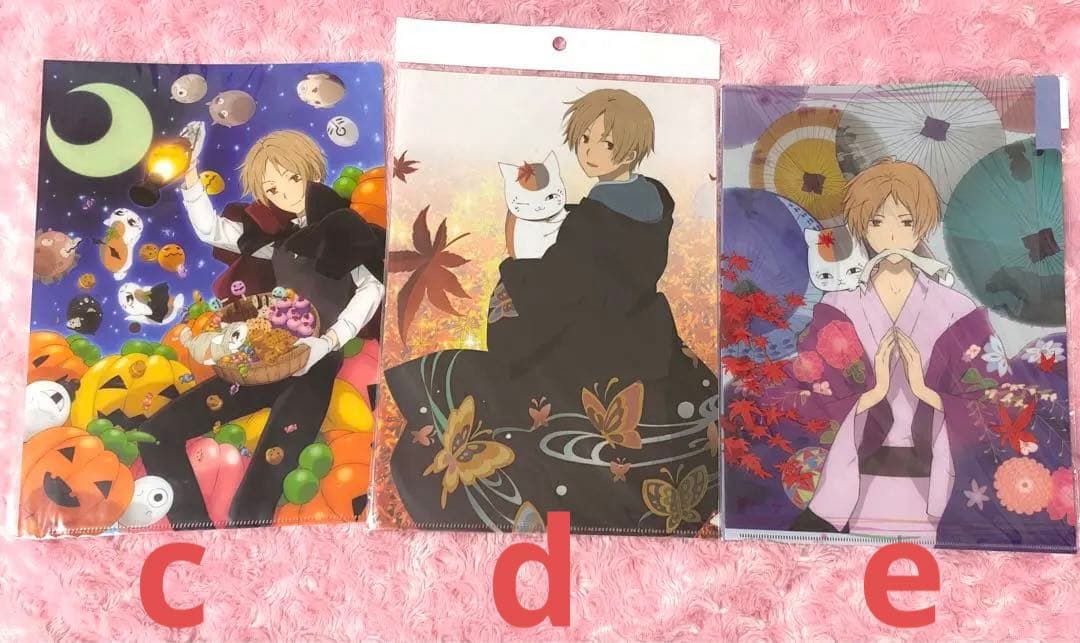 夏目友人帳 夏目貴志 クリアファイル クリアビジュアルポスター