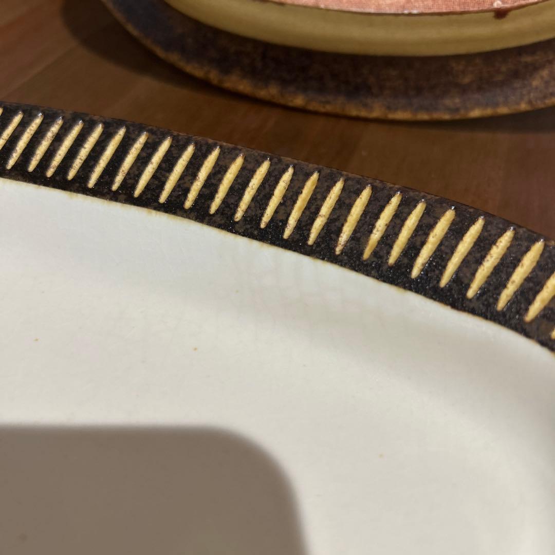 醇窯　高須健太郎　鉄彩/三角リム長皿L✖️2枚