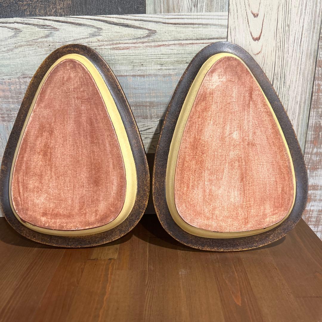 醇窯　高須健太郎　鉄彩/三角リム長皿L✖️2枚