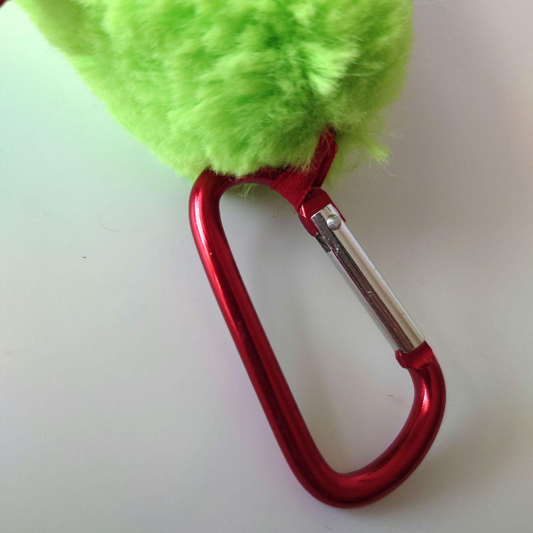 チャックスGP　腕グルーミー　ペンポーチ　ペンケース　グリーン　カラビナ付