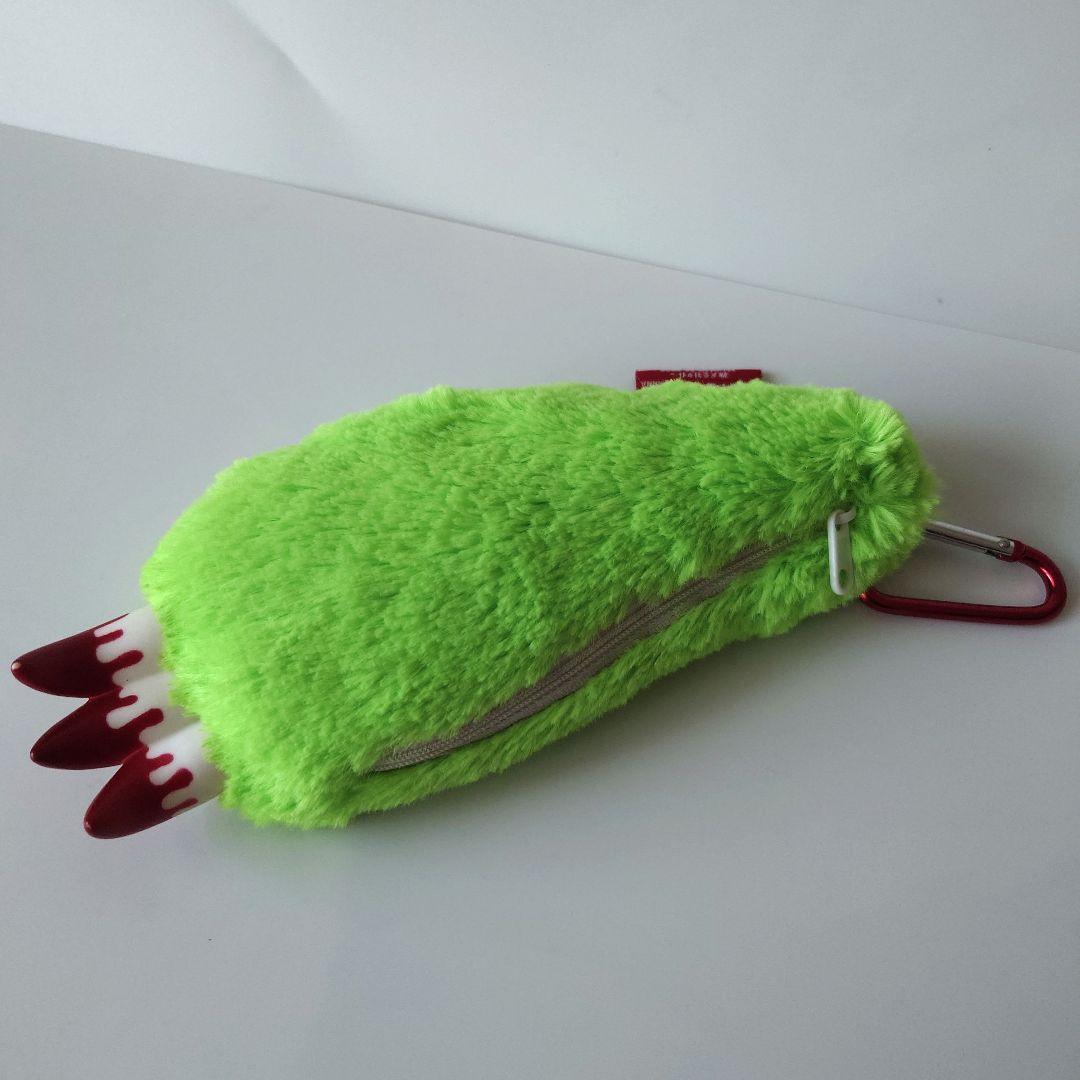 チャックスGP　腕グルーミー　ペンポーチ　ペンケース　グリーン　カラビナ付