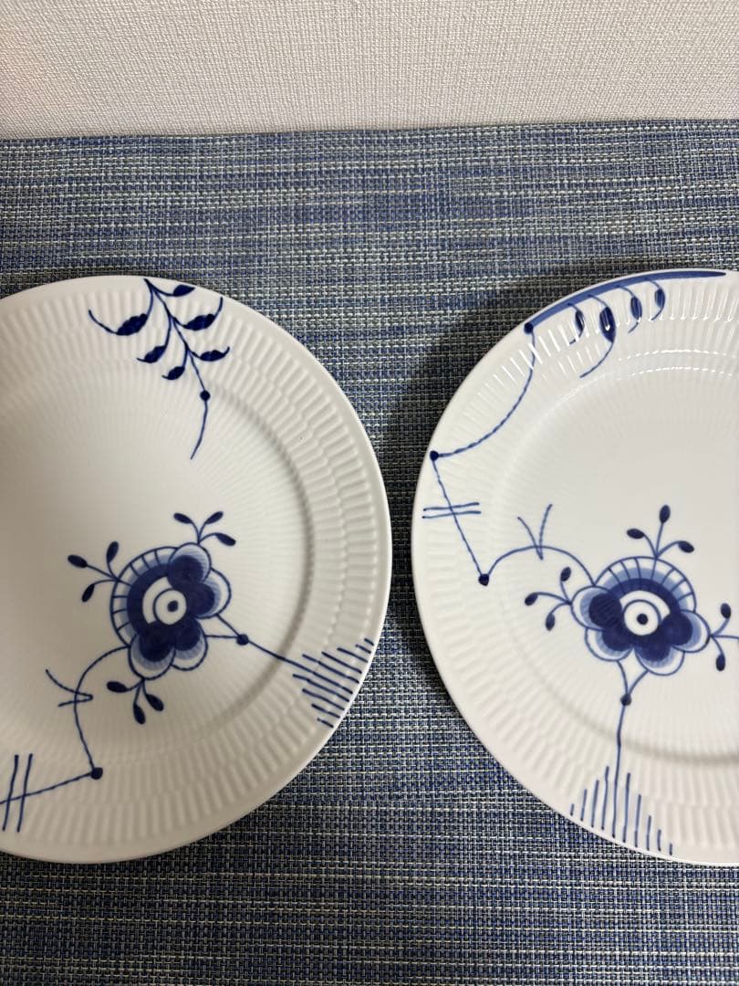 ロイヤルコペンハーゲン ブルーフルーテッド メガ プレート 27cm 2枚