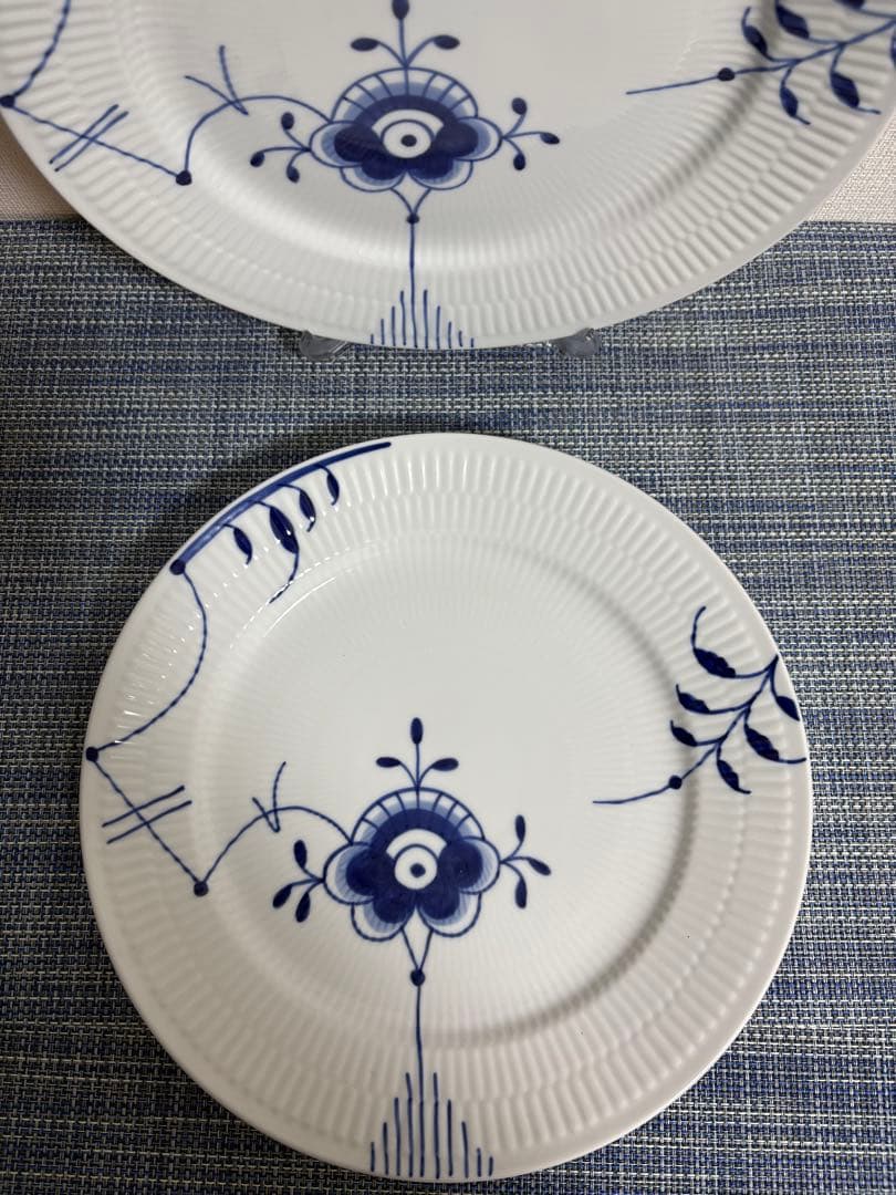 ロイヤルコペンハーゲン ブルーフルーテッド メガ プレート 27cm 2枚