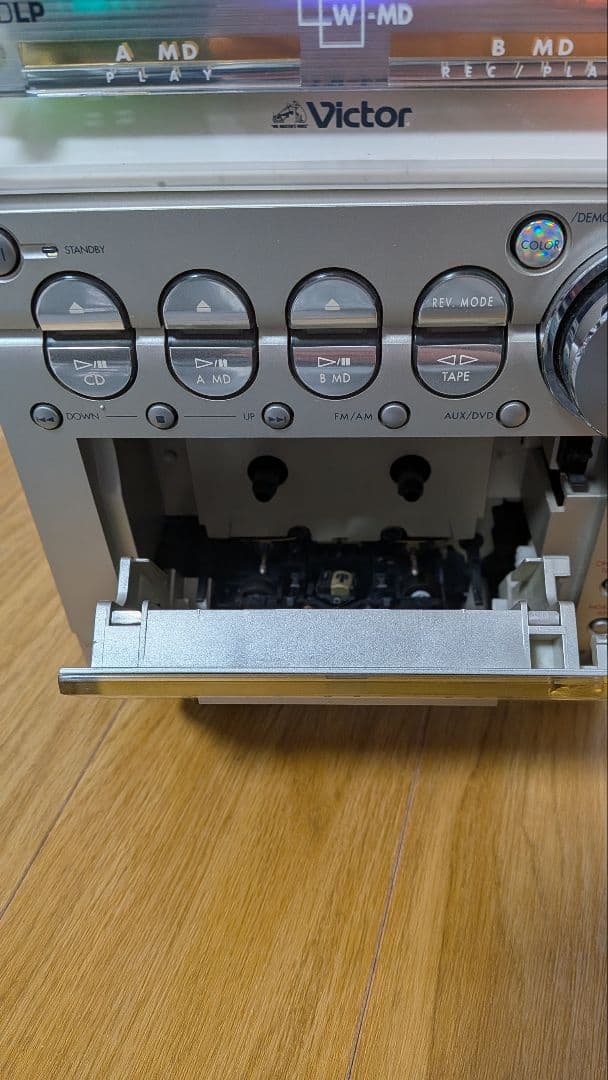 【期間限定】Victor ミニコンポ CDラジオカセットMDデッキ