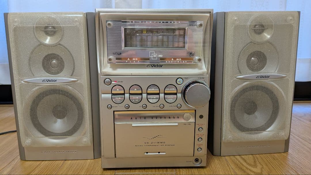 【期間限定】Victor ミニコンポ CDラジオカセットMDデッキ